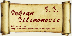 Vuksan Vilimonović vizit kartica